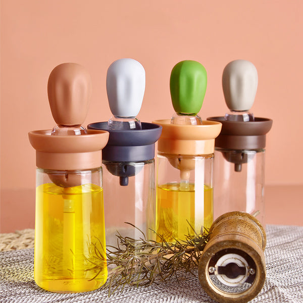 Oil Bottle With Silicone Brush